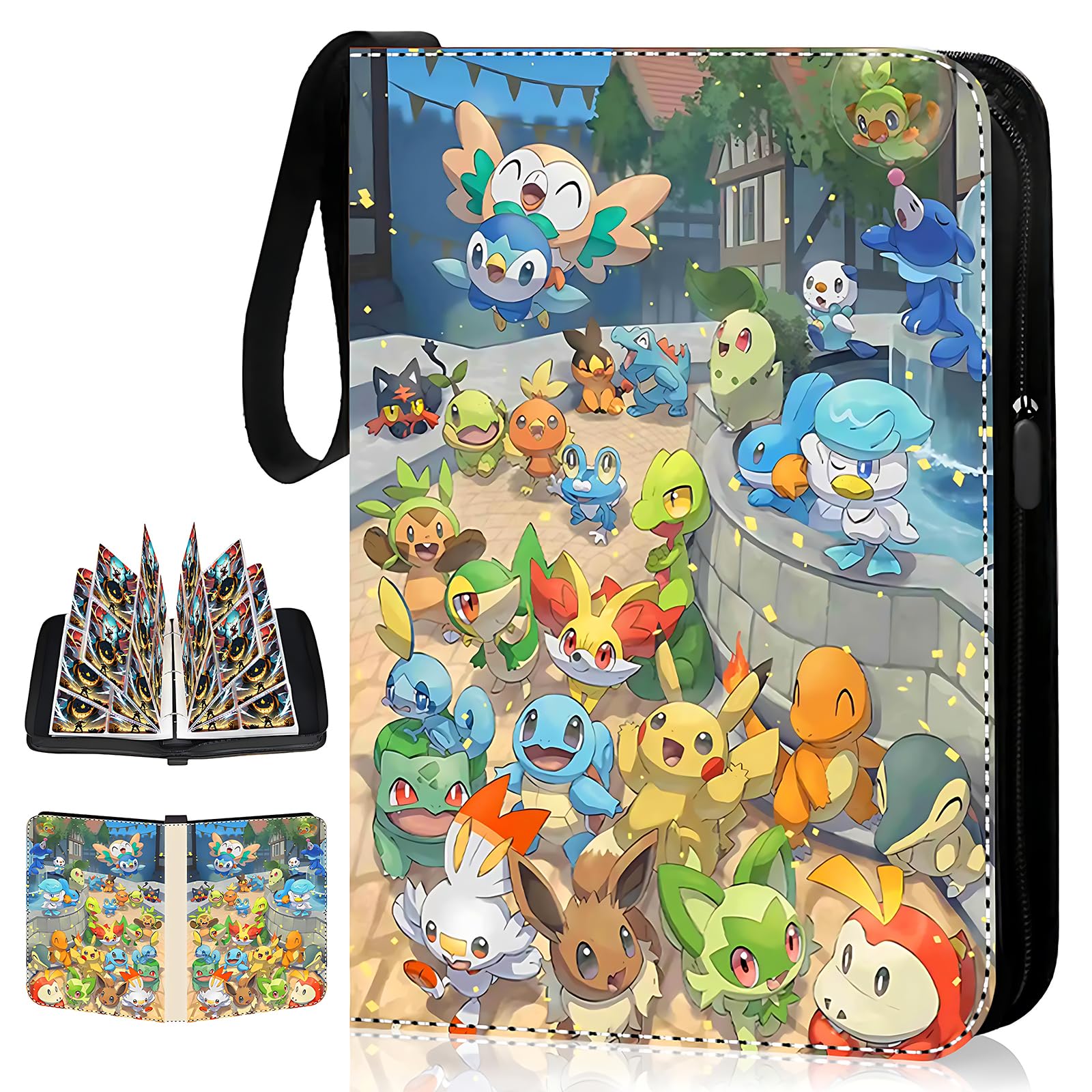 Álbum de colección para tarjetas, 55 páginas con capacidad para 440 tarjetas, álbum de coleccionistas, carpetas para cartas, porta tarjetas impermeable portátil, regalo para niños.