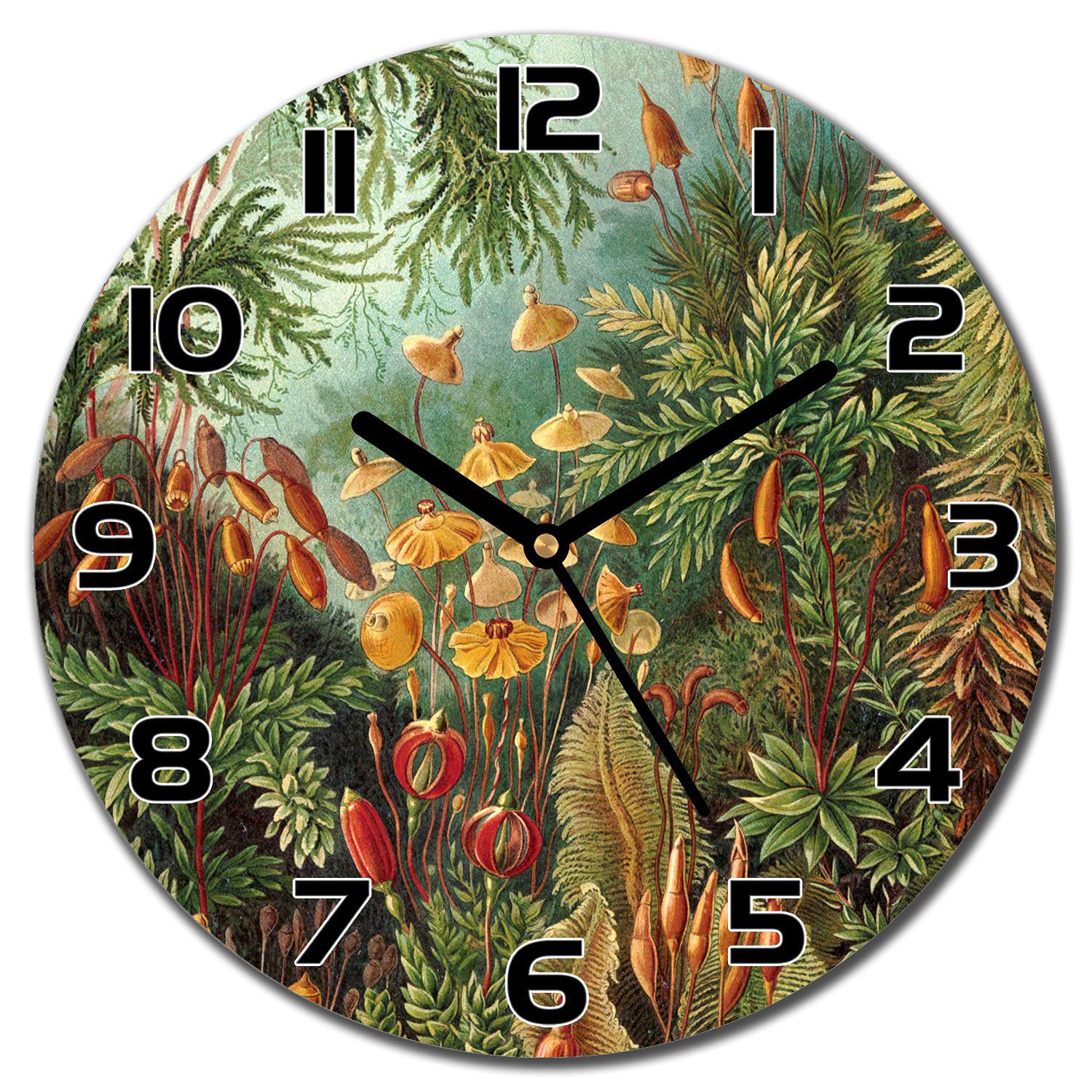 Horloge en verre moderne cuisine et salon décoration tropicale