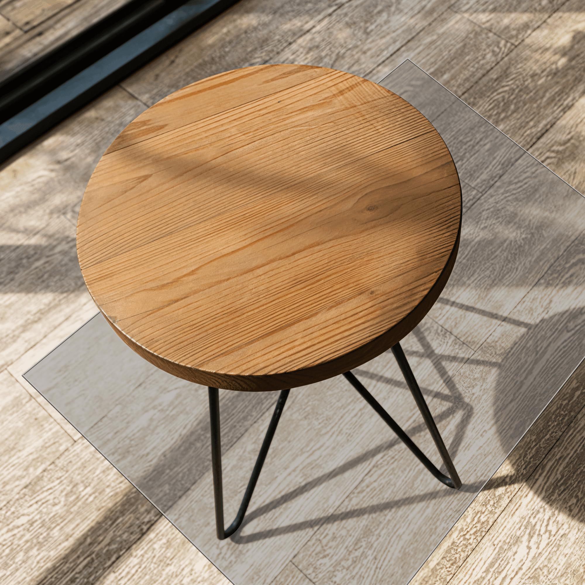 Alfombra para Silla de Escritorio 90 x 130 cm Resistente a Los Arañazos, Antideslizante Protector Silla de Oficina Varios Tamaños Ideal para Suelos Duros y Parquet, Color Transparente