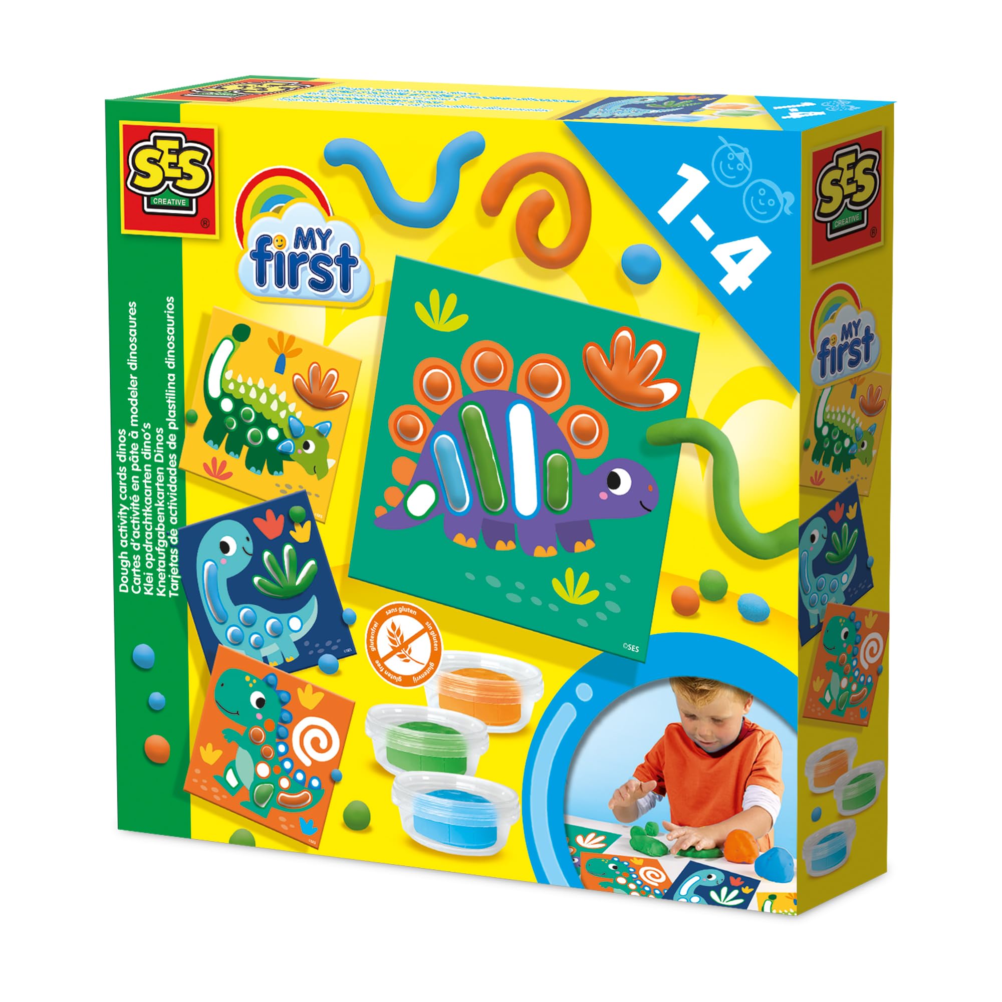 Ses Creative  Kids  My First - Dough Activity Cards Dinos, Sports Direct