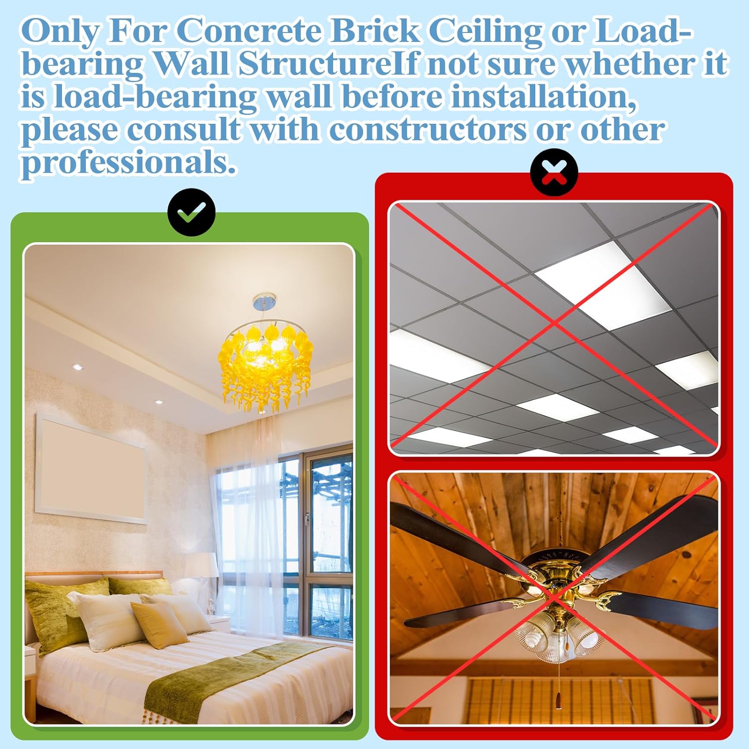 Tandefio 2 Sets Elderly Pull up Bed Trapeze Ceiling Mounted Bar Trapeze Stand Ladder Bed Helper 2 Stainless Steel Fixing Plate 8 Stainless Steel Expansion Bolt 4 Snap Hooks for Bed Mobility Transfer