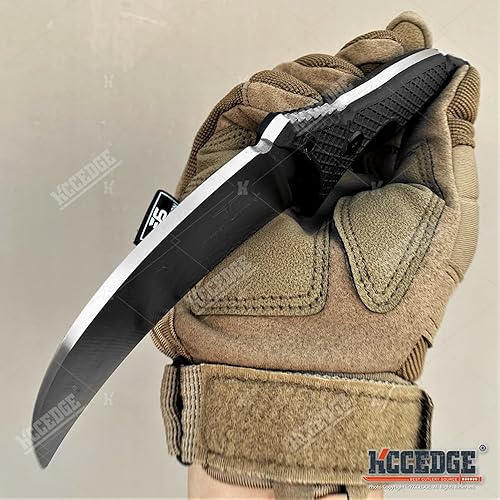 Miniatura 8 de TAKUMITAK Cuchillo táctico, cuchillo de caza, cuchillo de supervivencia, cuchillo de hoja fija, cuchillo de afeitar de borde afilado, accesorios de