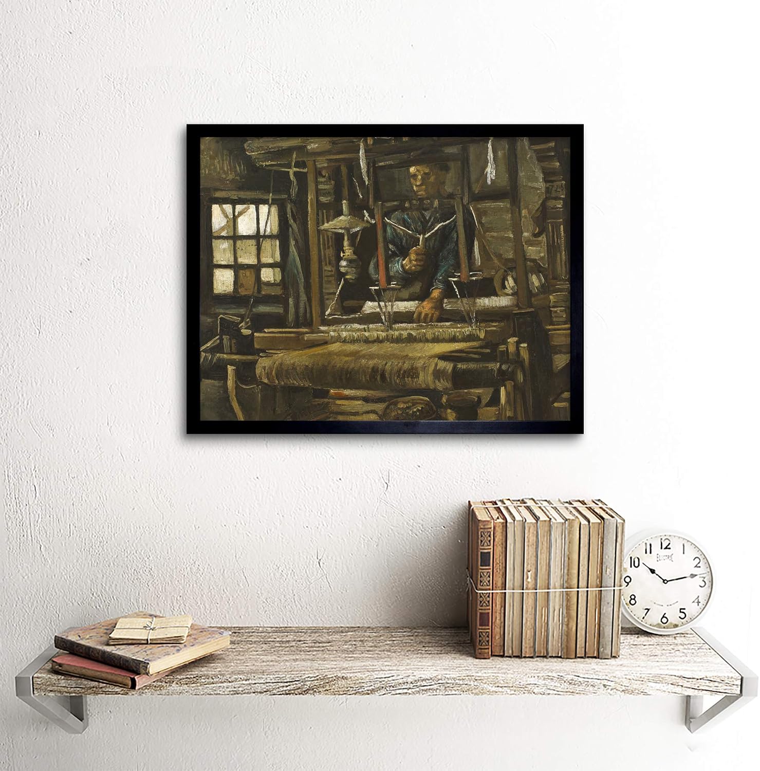 Vincent Van Gogh A Weavers Cottage Art Print Framed Poster Wall Decor 12x16 inch