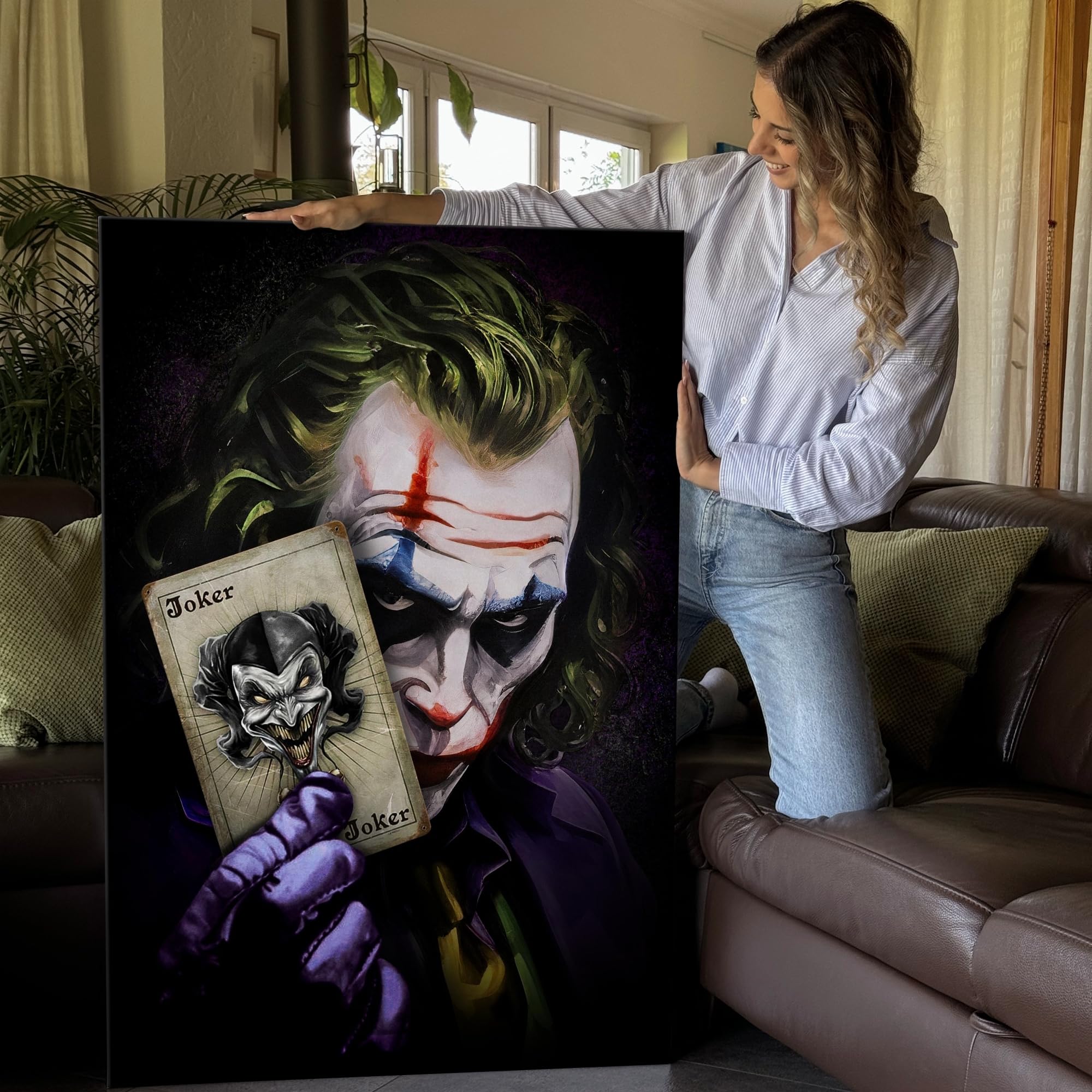 Artmazing | Boxer Graffiti Modern Art Immagine | S-Art | Quadro su tela | Poster da parete moderno | Boxer Street Art | Immagini di design | XXL | Boxer su tela formato verticale