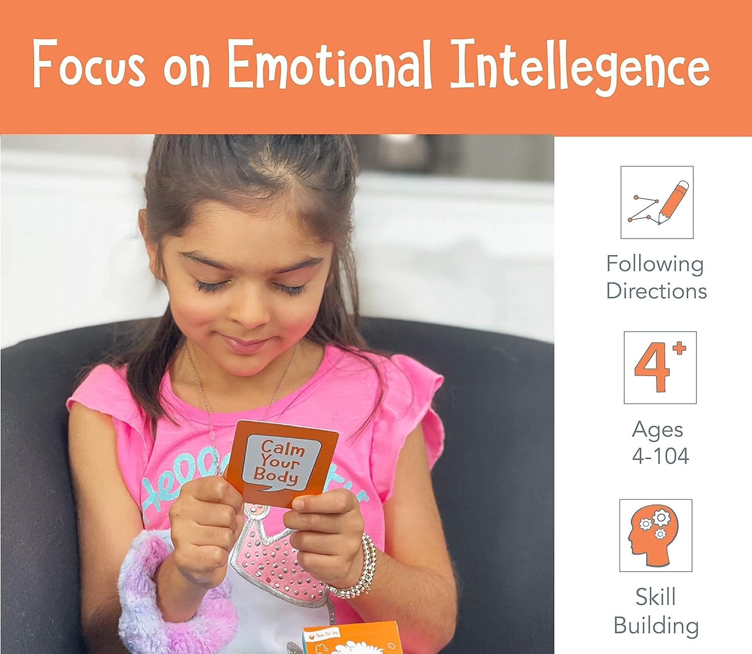 Open The Joy Cards Set for Nurturing Social Emotional Intelligence - Featuring Anger Management, Kindness, Confidence, and Conversation Starter Cards - Suitable for Ages 4-6+