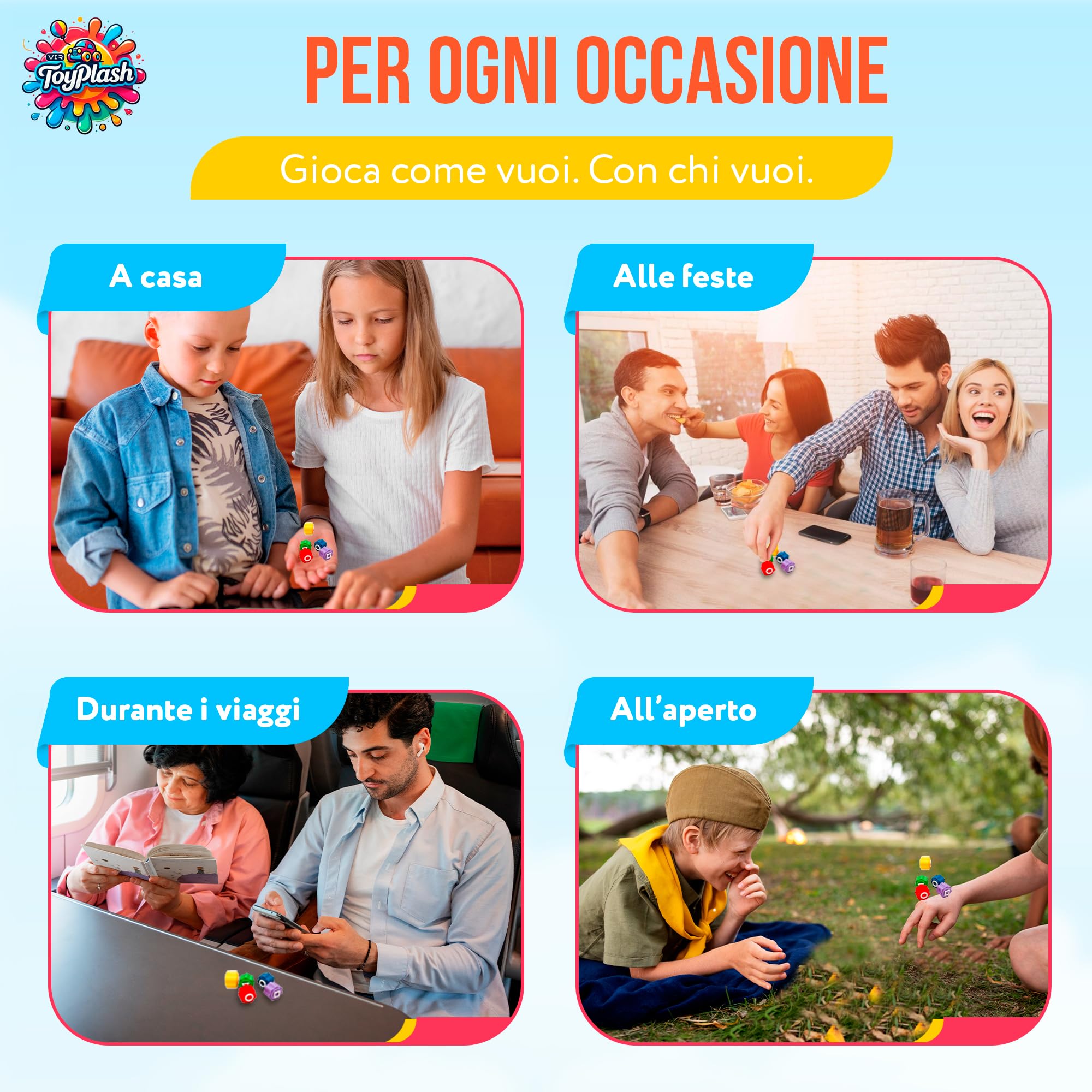 Set 5 Dadi Gioco Gonggi Korean Game - Gioco Gonggi Original - Gong-gi Game Tradizionale - Giochi Coreani Bambini e Adulti - Gongi Dadi Korean - Giochi Abilità (Astuccio)