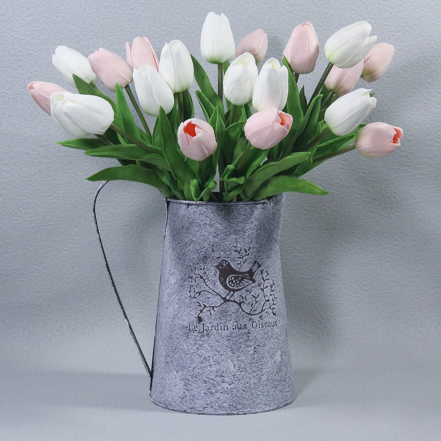 EZINSTALL 20PCS Artificial PU Tulips Flowers,Realistic and