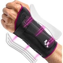 Fitomo Ultra-Thin Wrist Support with S-Shaped Ergonomic Splint, Wrist Splint for Carpal Tunnel Arthritis Tendonitis Sprains, Hand Splint for Sleeping