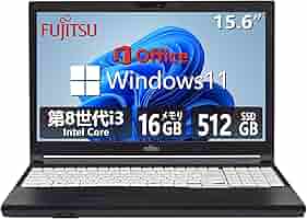 第8世代 i3 富士通 15インチ 16GB SSD256GB オフィス DVD fujitsu-lifebook-