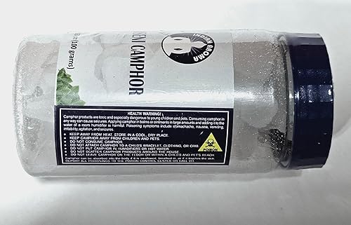 Miniatura 5 de Alcanfor ayurvédico natural puro de Bhimseni de 3.53 oz para Puja, incienso, aromaterapia y control de olores, Alcanfor para uso espiritual y