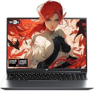 KAIGERR Gaming Laptop, Laptops with AMD Ryzen 7430U(Up to 4.3GHz), 16GB DDR4 512GB SSD Laptop Computer, 15.6inch Windοws 11 Laptop, 1920P FHD Display, WiFi 6, USB3.2, Type_C