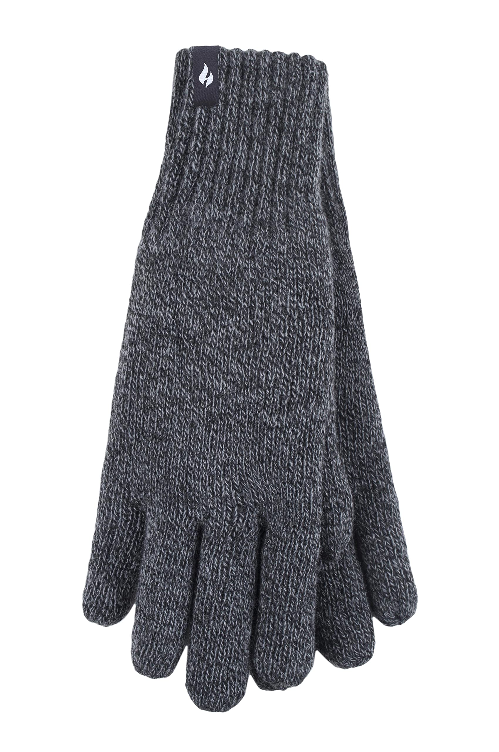 Heat Holders Men's Charcoal 1 Pair 2.3 Tog Heatweaver Yarn Gloves - M/L