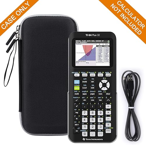Miniatura 4 de Aproca Funda para calculadora compatible con Texas Instruments TI-84 Plus CE/TI-84 Plus/TI-83 Plus/TI-89 Titanio/TI-85 / TI-86 Calculadora gráfica a
