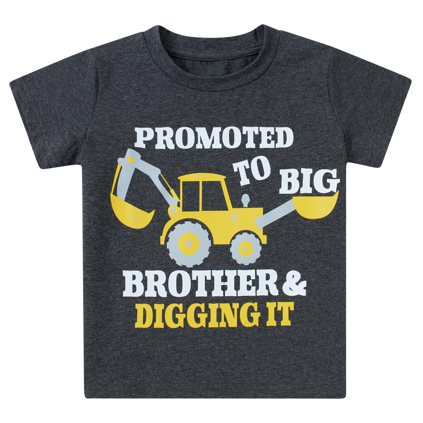 kids4ever Jungen Tshirt Bagger Grafik Großer Bruder Shirt Baumwolle Sommer Kleinkind T-Shirts Rundhals Kurzarm Tee Shirts für Jungen Casual Süßes 1-6 Jahre