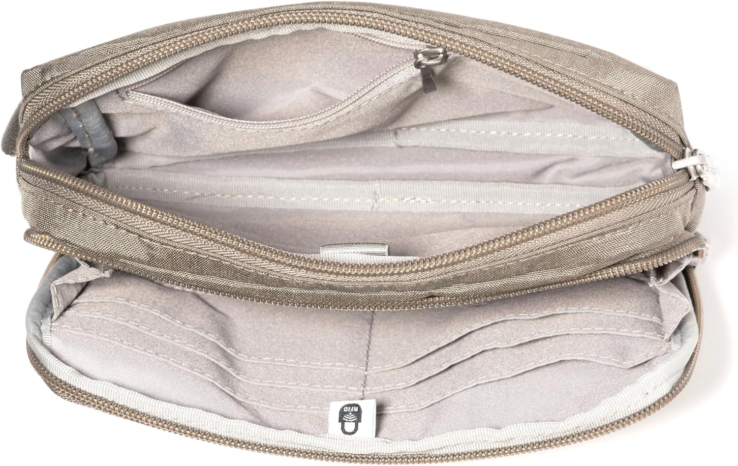 Baggallini Modern Belt Bag 5x8 Travel Fanny Pack Sling Bag Waistpack w/RFID Card Holder Water-resistant Crossbody Bag