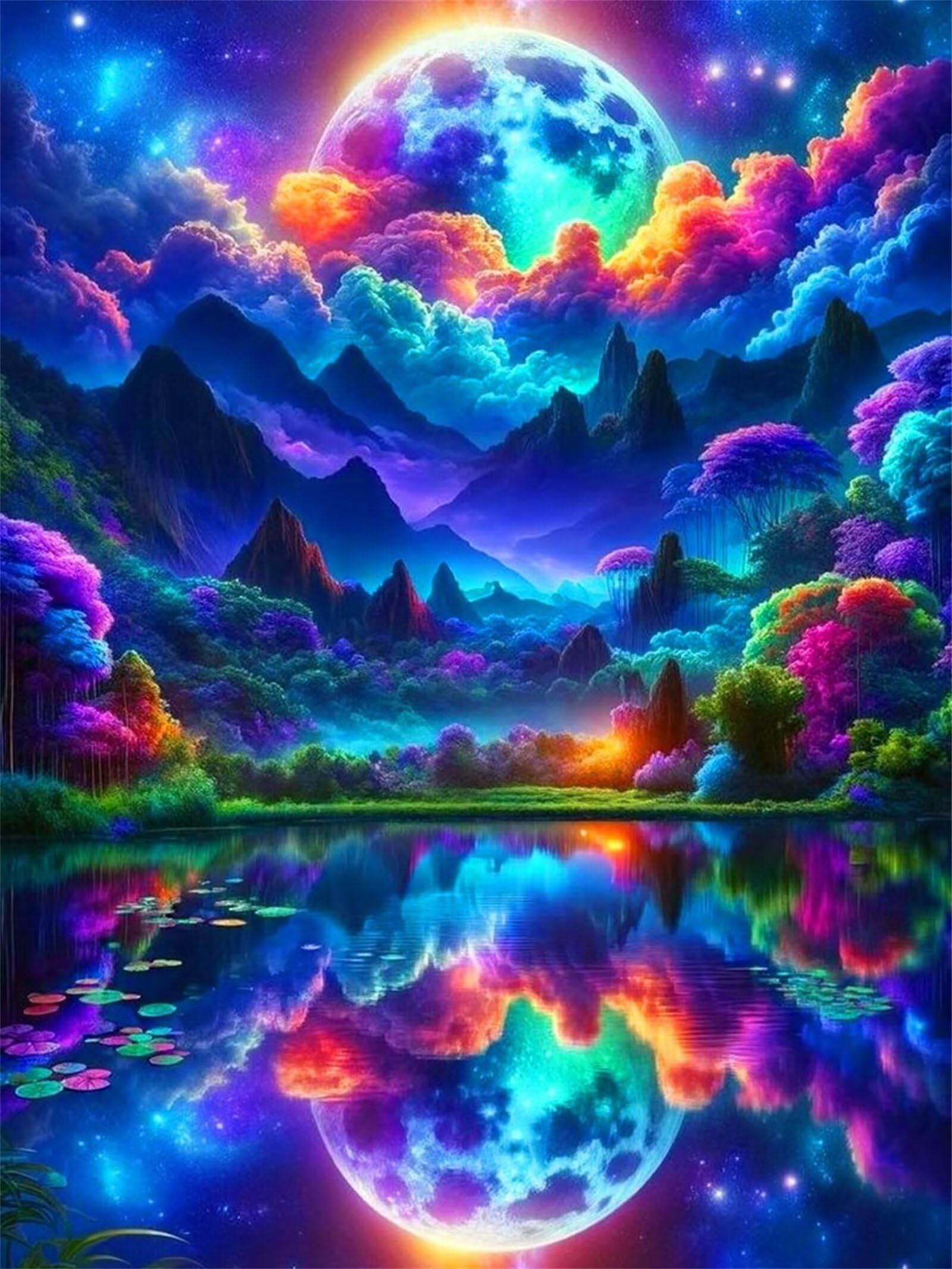 Puzzle 1500 elementów Gry edukacyjne i zabawki wyzwanie prezent klasyczne puzzle dla dorosłych, puzzle DIY kolorowe chmury krajobrazowe, 87 x 57 cm