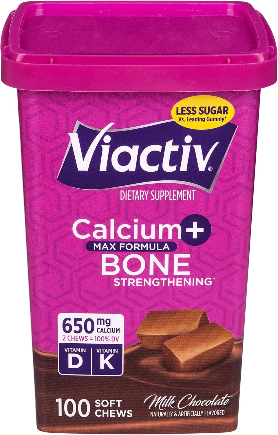 Buy Viactiv Calcium +Vitamin D3 Supplement Soft Chews, Milk Chocolate