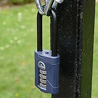 Vista 8 de Squire Candado resistente (CP50/2.5) – Grillete extra largo más resistente – Candado combinado de 4 ruedas – Acero aleado para resistencia a