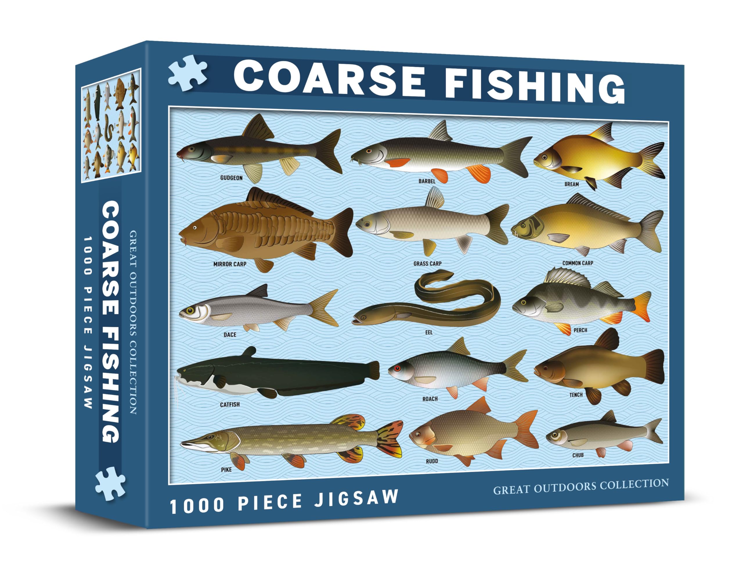 Coach House - Coarse Fishing Jigsaw Puzzle, Great Outdoors Collection, 1000 Piece Challenging Puzzle for Men