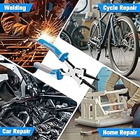 Vista 7 de SPEEDWOX Alicates de soldadura MIG profesionales de 8 pulgadas, alicates de soldadura MIG, herramienta multifuncional, acero de alto carbono forjado