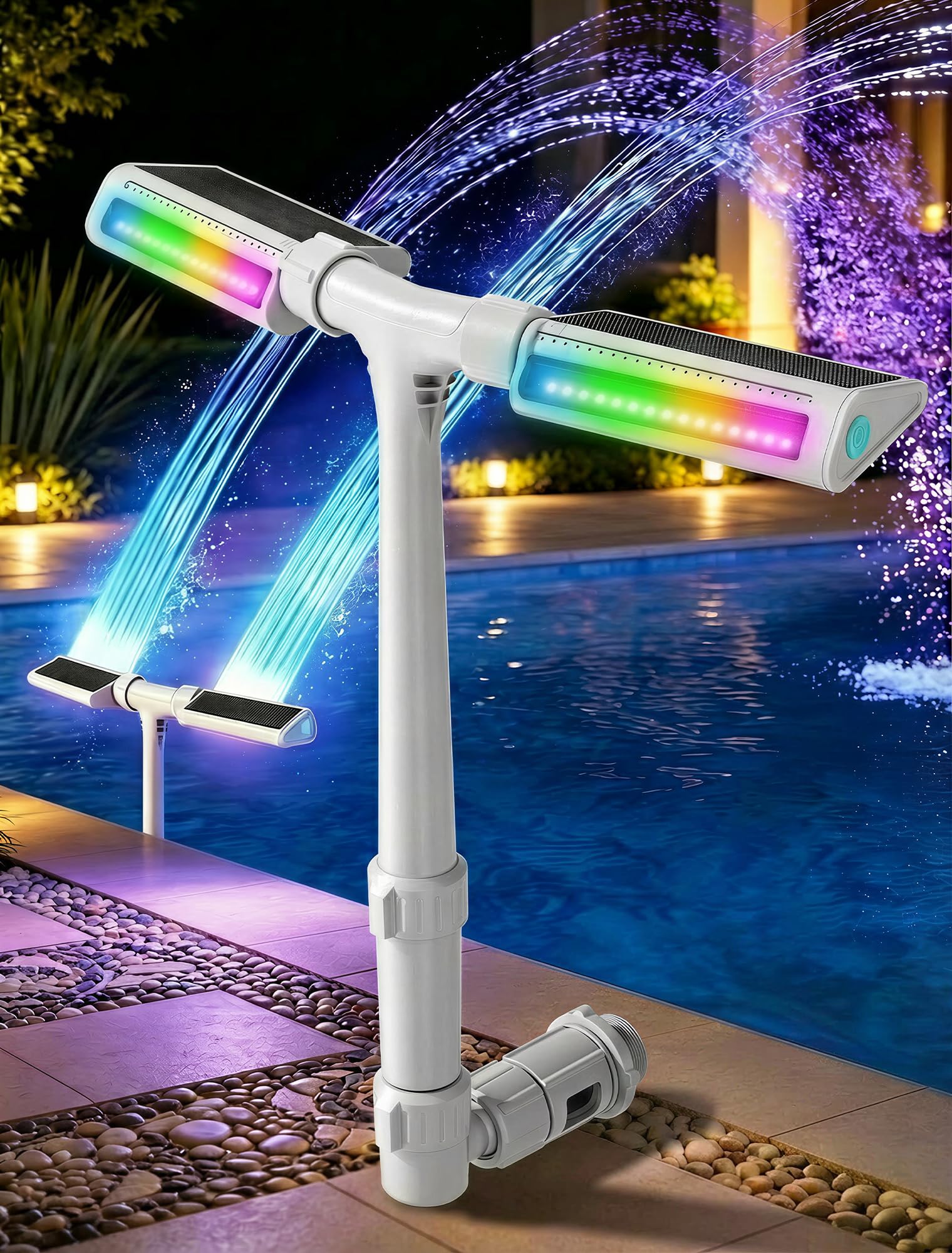 POOLHOUR Solar Pool Fountain