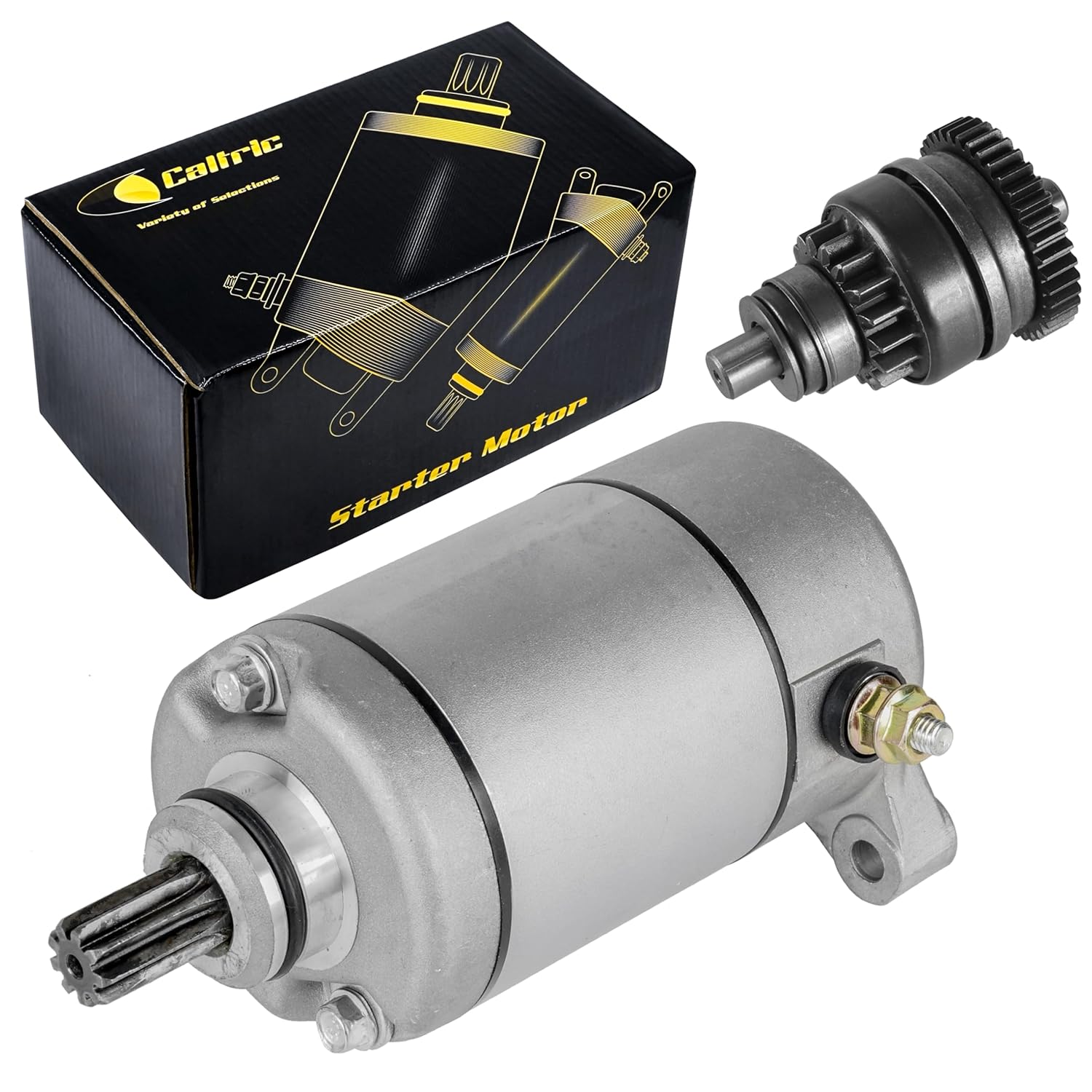 Caltric Starter & Drive Bendix Compatible with Polaris Magnum 325 330 500 1995 1996 1997 1998 1999-2006