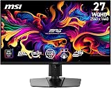 MSI MPG 271QR QD-OLED X50 27-Inch WQHD QD-OLED Monitor, 2560 x 1440, 500Hz, 0.03ms, DisplayHDR True Black 500, AMD FreeSync Premium Pro, G-SYNC Compatible, AI Care Sensor, HDMI2.1, DP 2.1, 98W USB-C - 1