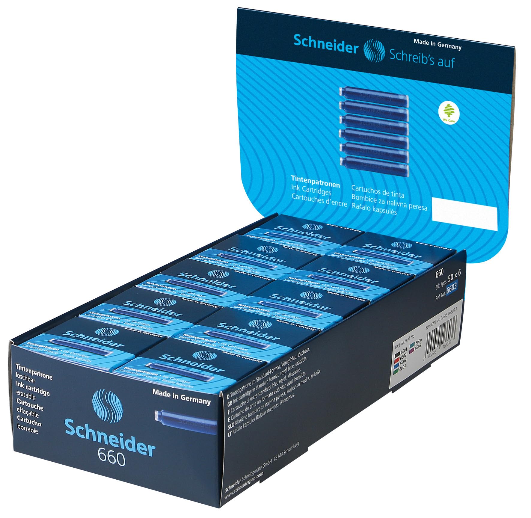 Schneider P006603x50 50 Scatolette da 6 Cartucce, 50 Pezzi