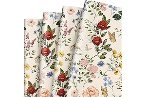 Vintage Floral Wrapping Paper: Artistic Charm for Special Occasions