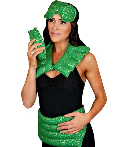 Nature's Approach Juego de 4 almohadillas térmicas para aromaterapia, con 12 hierbas calmantes, juego de 3 almohadillas térmicas para microondas con