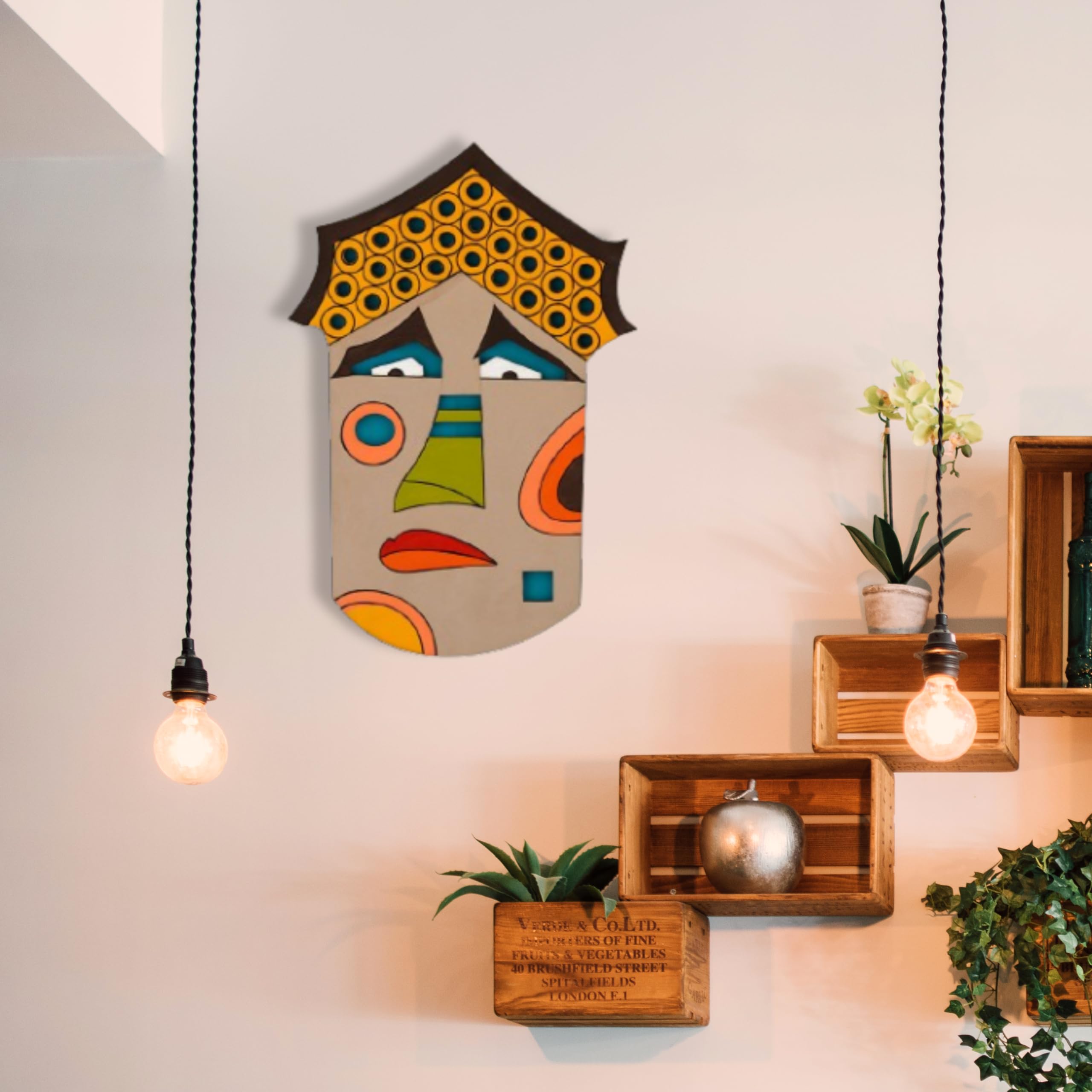 Wooden 3D Wall Decor Item For Home, Designer 3D Wall Sculpture For Decor Stylish