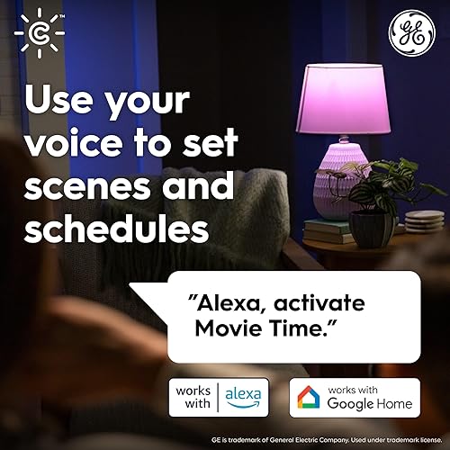 Miniatura 4 de Cync GE - Bombillas LED inteligentes A21, decoración de habitación que cambia de color, bombillas Bluetooth y WiFi, equivalente a 100 W, funciona