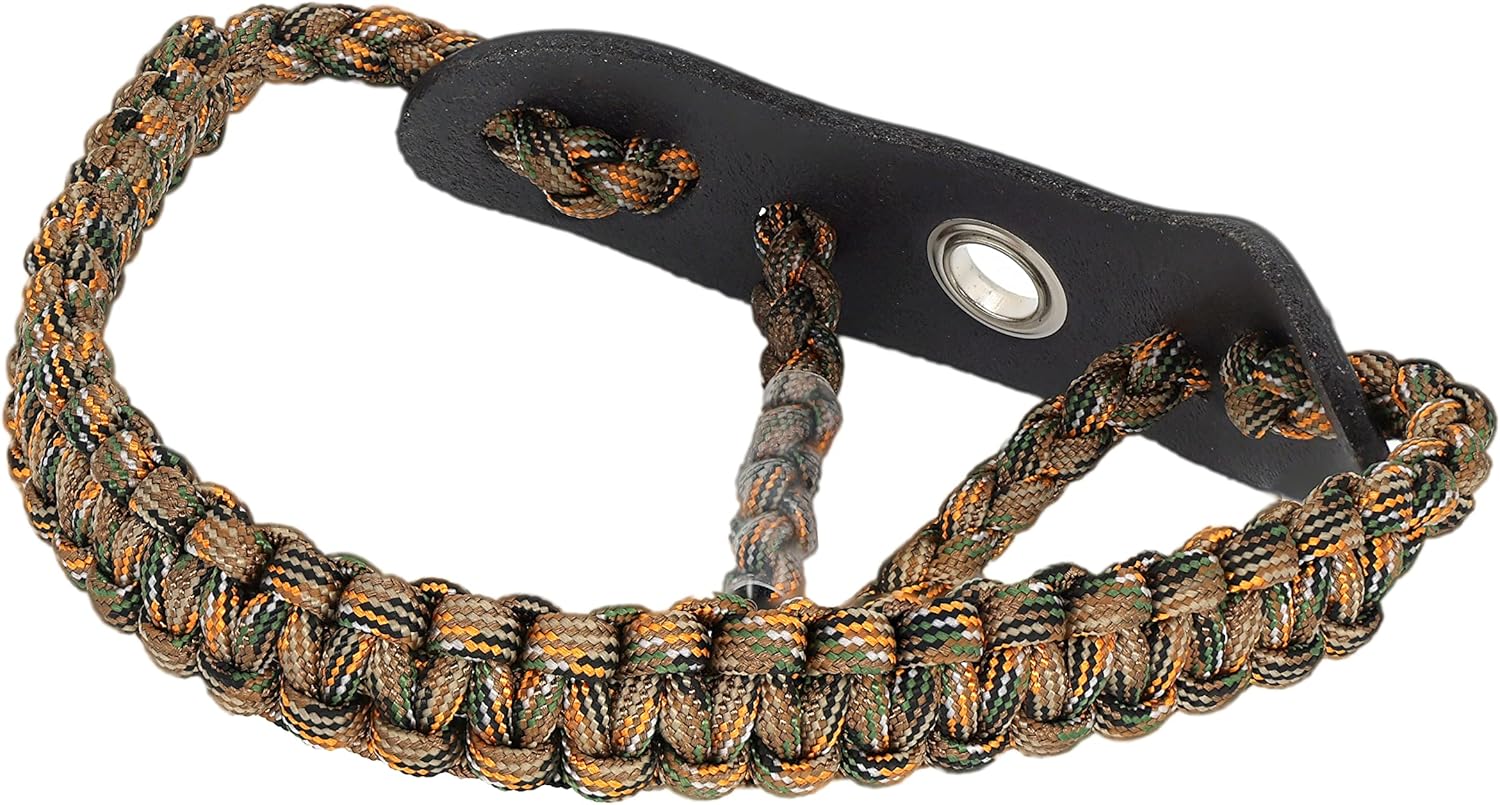 SUNYA Archery Bow Wrist Sling, 550 Paracord Strap Comfortable on Hand.100 Full