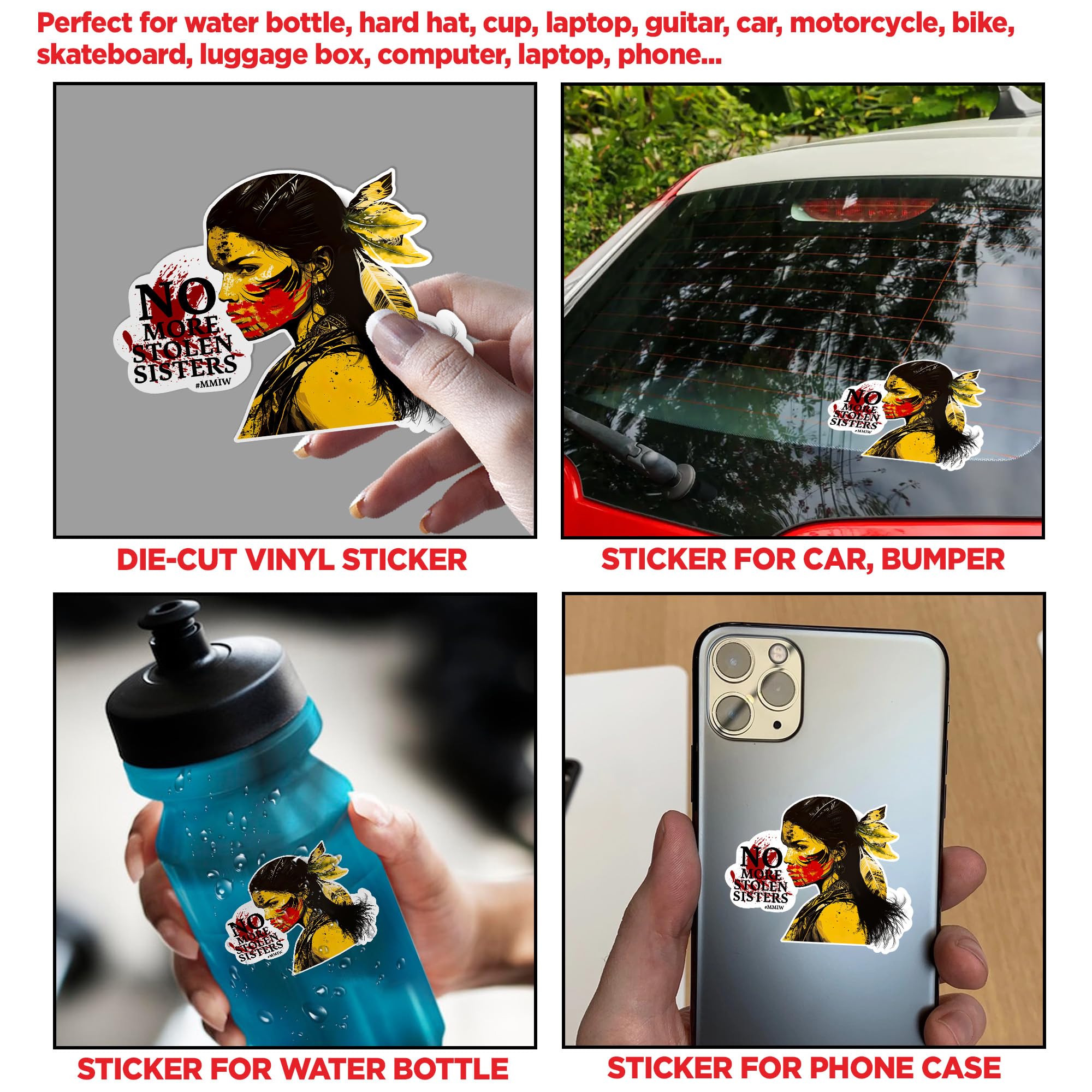 Lot De 3 Autocollants Imperméables Pour Bouteilles D'eau De 7,6 Cm