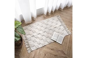 Cozy & Bohemian Checkered Bath Rug