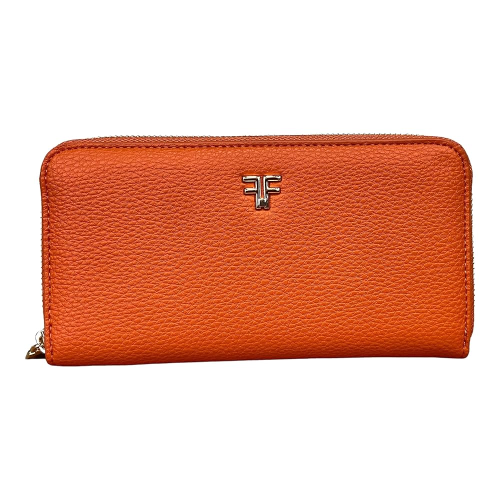 lucchi FRACOMINA PORTAFOGLI DONNA CON 4 SCOMPARTI CHIUSO da ZIP 6 Credit  CARD B7004 (Arancio) : Amazon.it: Moda