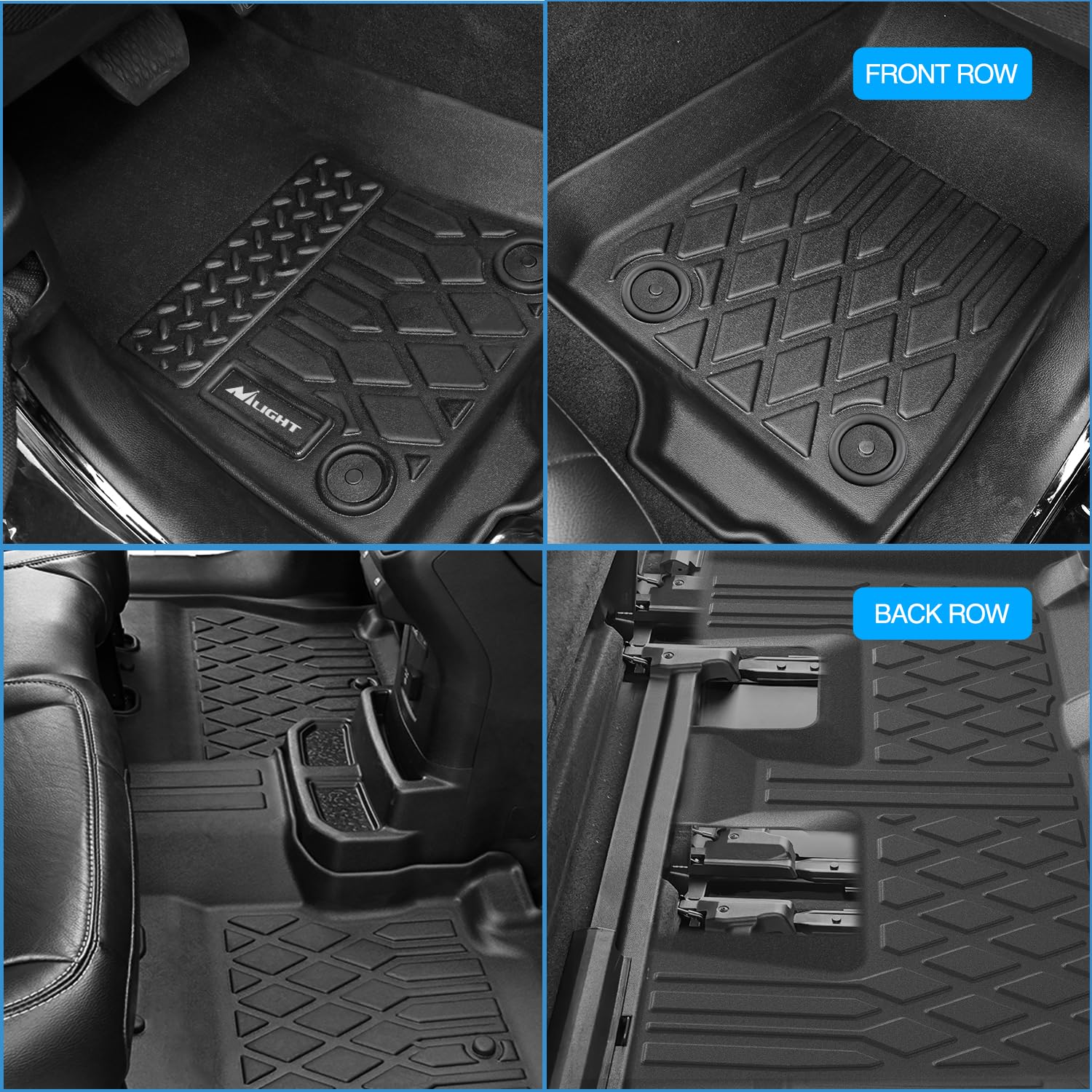 Nilight Floor Mats for BMW X3 F25 2011-2017 BMW X4 2015 2016 2017 2018 All Weather Custom Fit — view 7