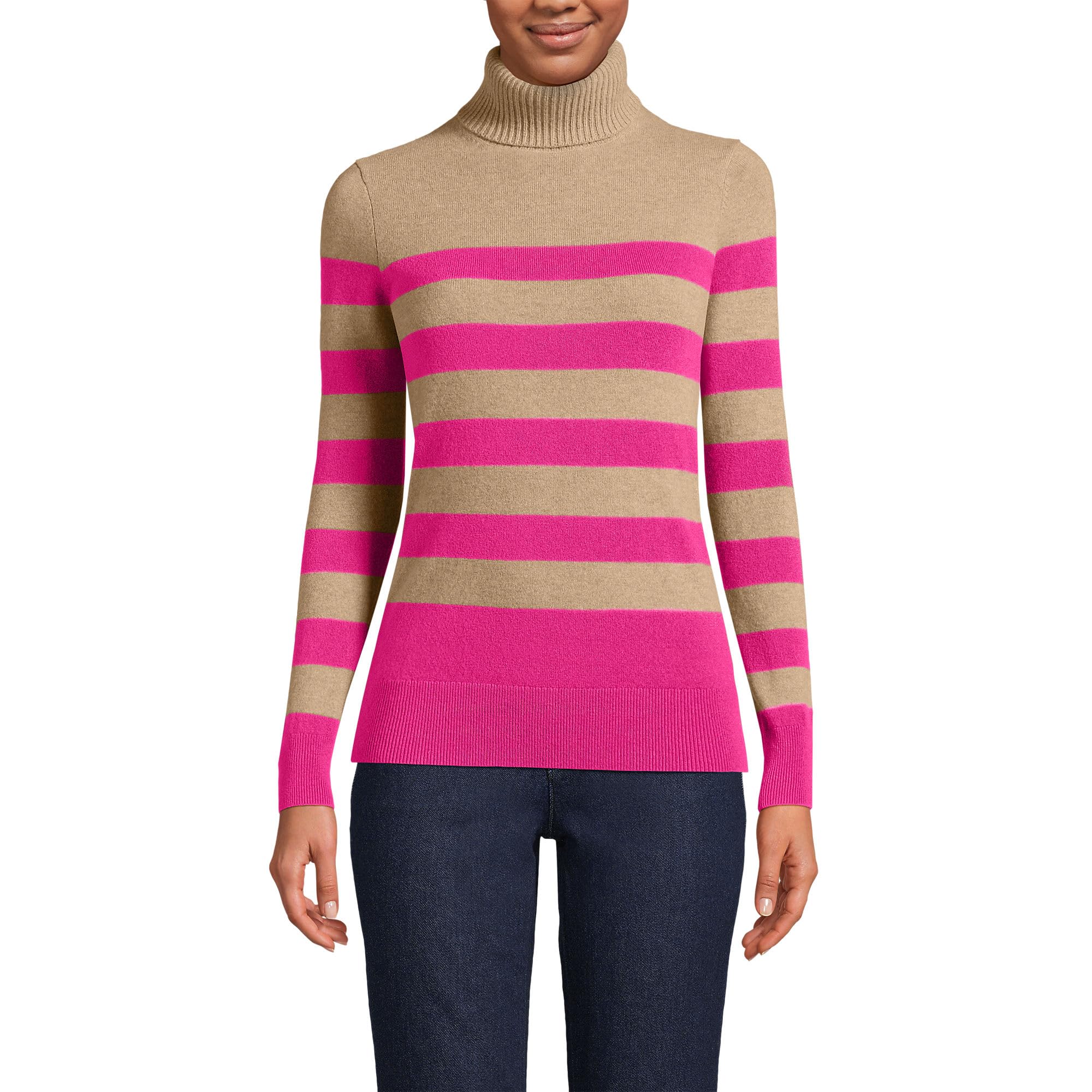 Lands End Womens Cashmere Turtleneck Sweater
