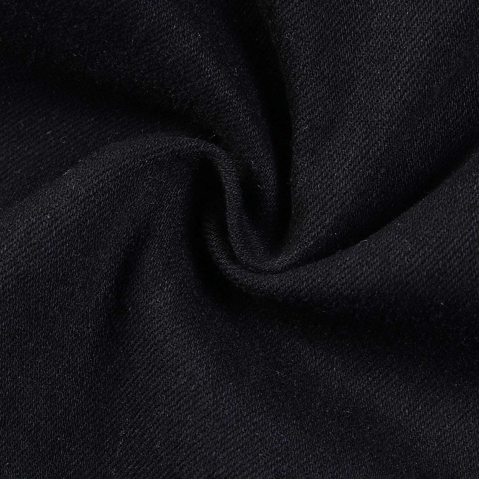 Jeans da uomo elasticizzati, stile hip hop, streetwear, a gamba dritta, vestibilità ampia, in denim, per attività all'aperto, comodi, per il tempo libero, con tasche