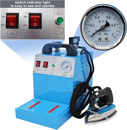 Miniatura 3 de TECHTONGDA Plancha de vapor eléctrica comercial de hierro con tanque de agua 4L 110V