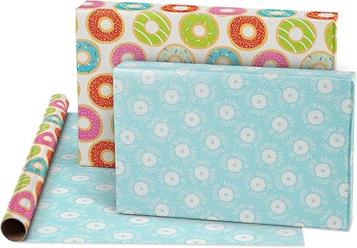 Miniatura 10 de American Greetings Juego de papel de regalo de Harry Potter de 105 pies cuadrados con cuadrículas para cumpleaños, graduaciones y todas las