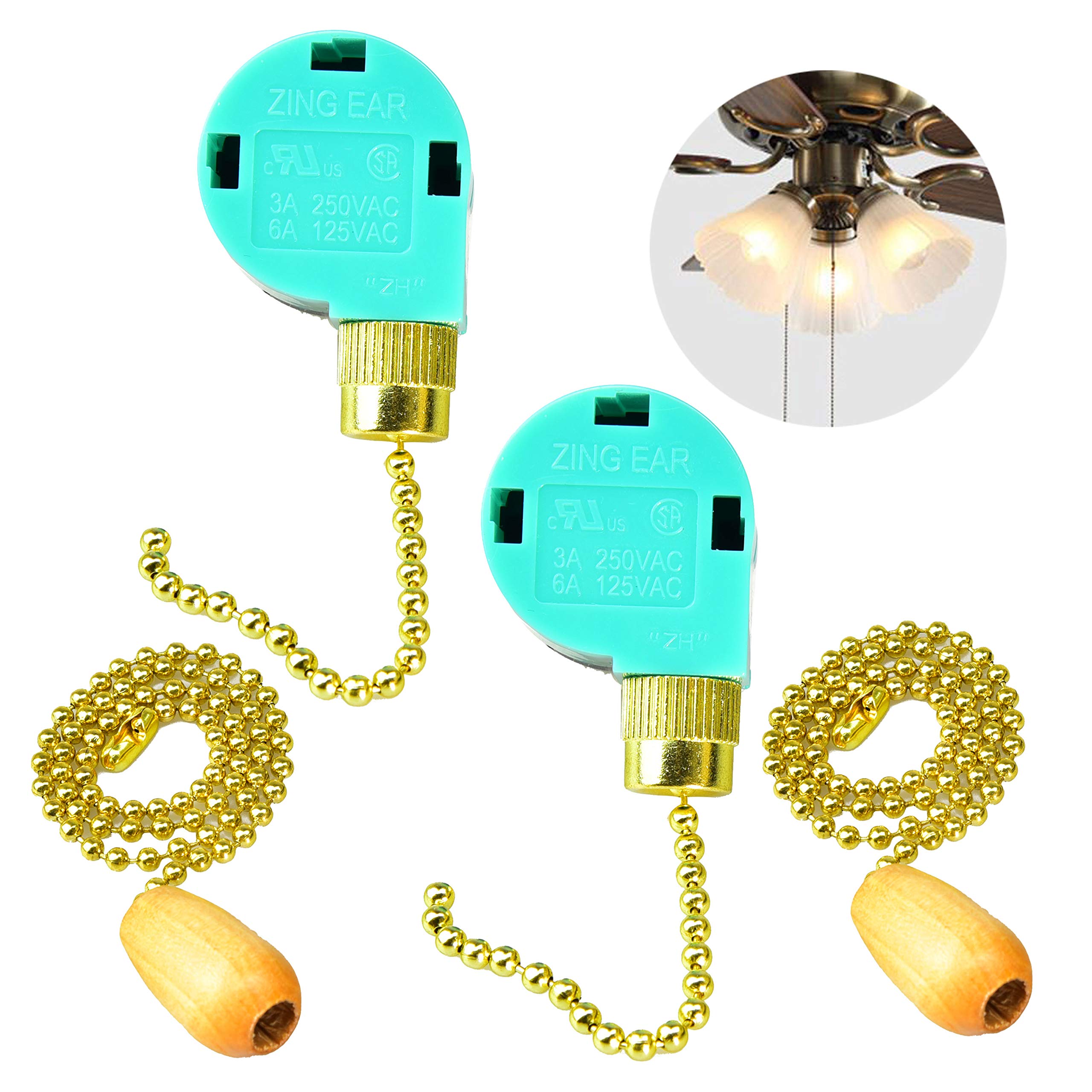 Buy Aiwode Ceiling Fan Switch,3 Speed 4 Wire Pull Chain Switch Control