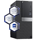 Dell Optiplex 7070 Tower Desktop Computer &vert; Hexa Core Intel i5 &lpar;3&period;2&rpar; &vert; 32GB DDR4 RAM &vert; 1TB SSD Solid State &vert; Windows 11 Professional &vert; Home or Office PC &lpar;Renewed&rpar;