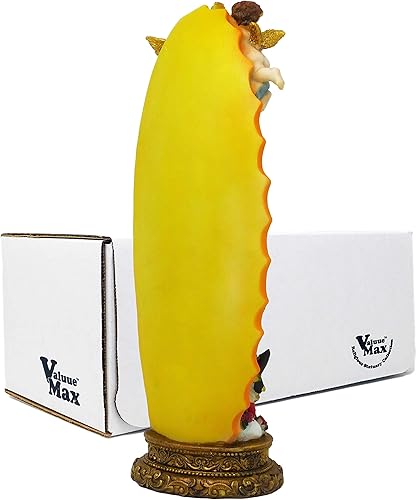 Miniatura 4 de ValuueMax Estatua de Nuestra Señora de Guadalupe de 12 pulgadas de alto y finamente detallada figura de resina #VM-73416