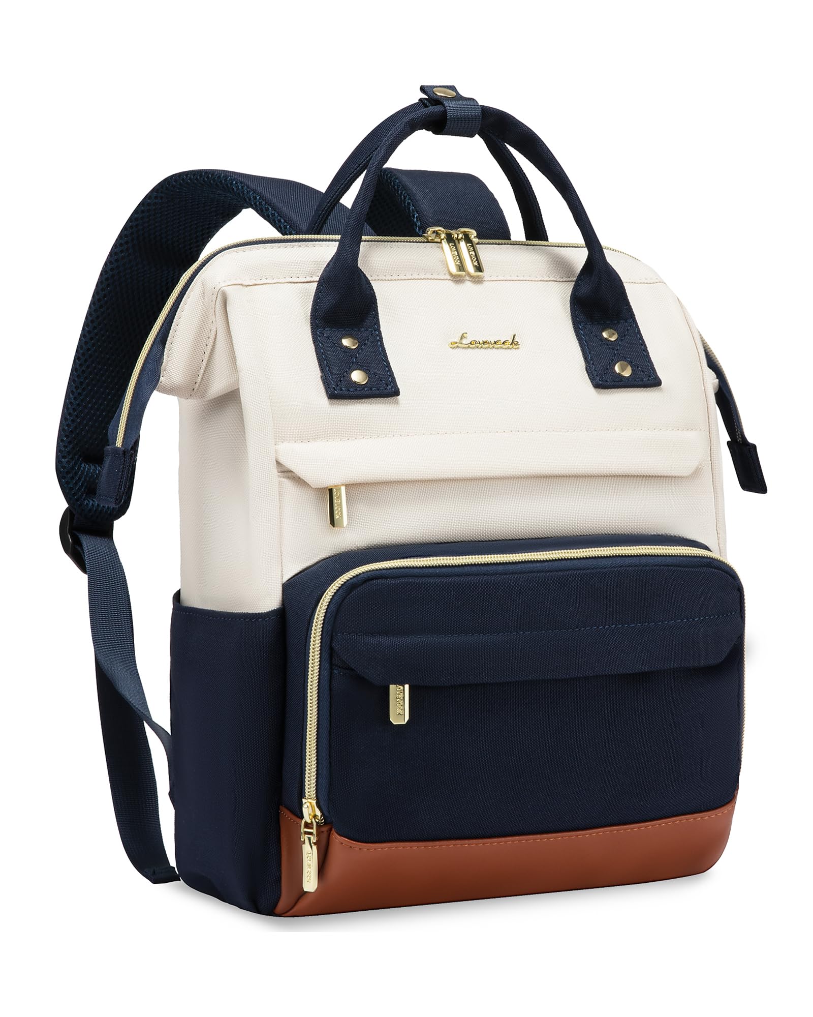 LOVEVOOK Mini Backpack purse for Women, Cute Small Backpacks Purse, Fashion Bag for Work Travel Gift, Lightweight Daypack, Beige-Blue-Brown