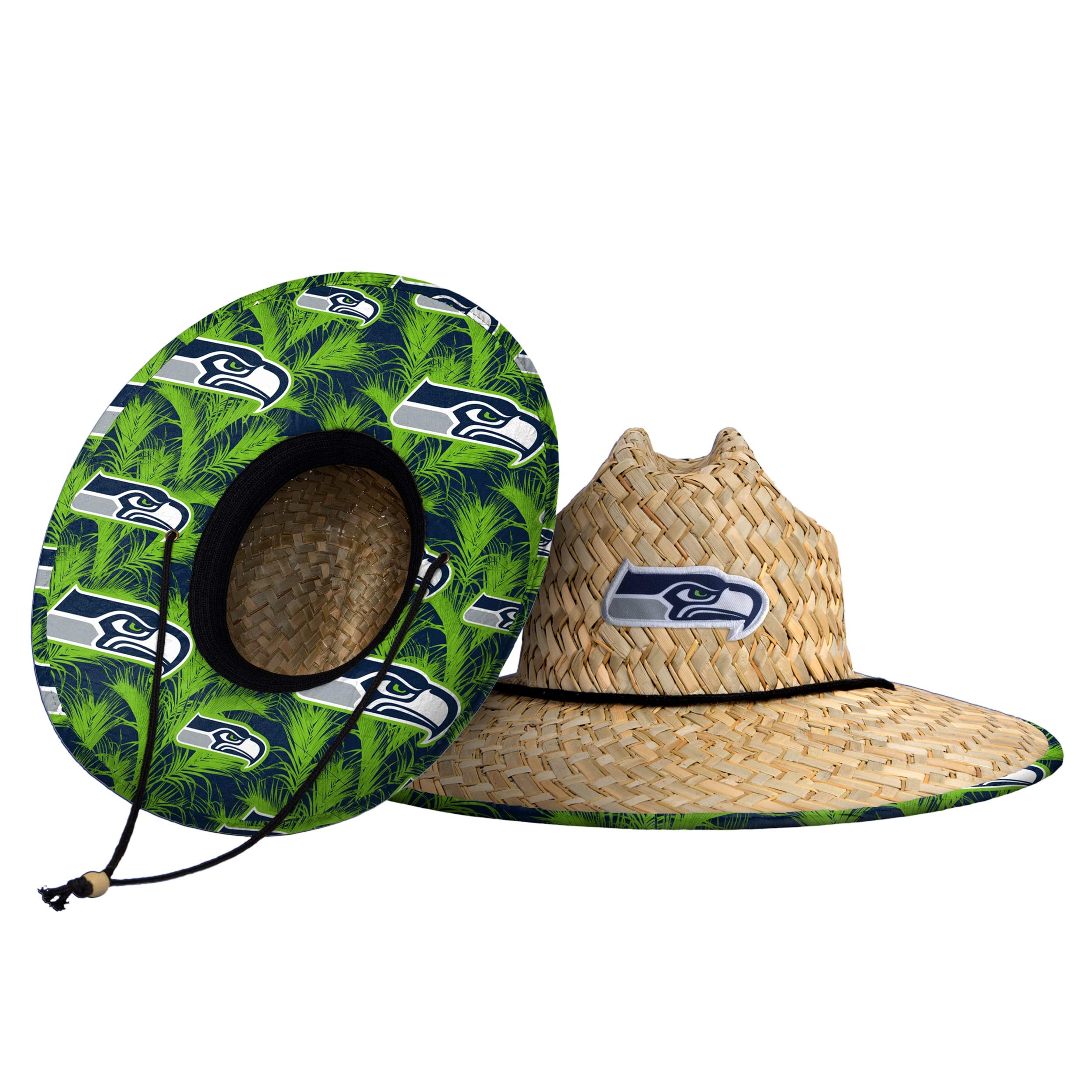 Seattle Seahawks NFL Floral Straw Hat