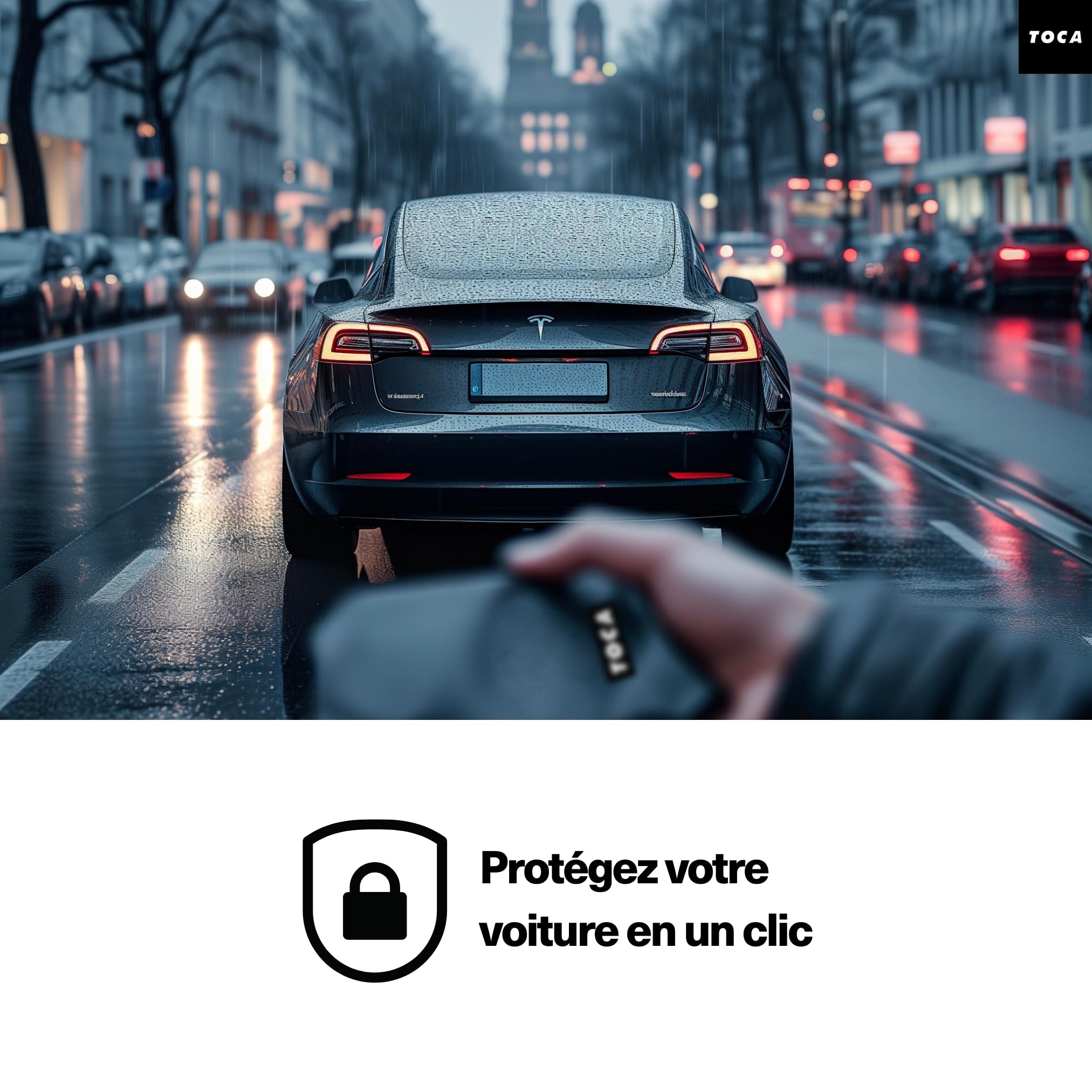 TOCA Pochette antivol clé Voiture, Boite et Cage Faraday, Blocage Signal WiFi/GSM/Bluetooth, Keyless Go, étui de Protection