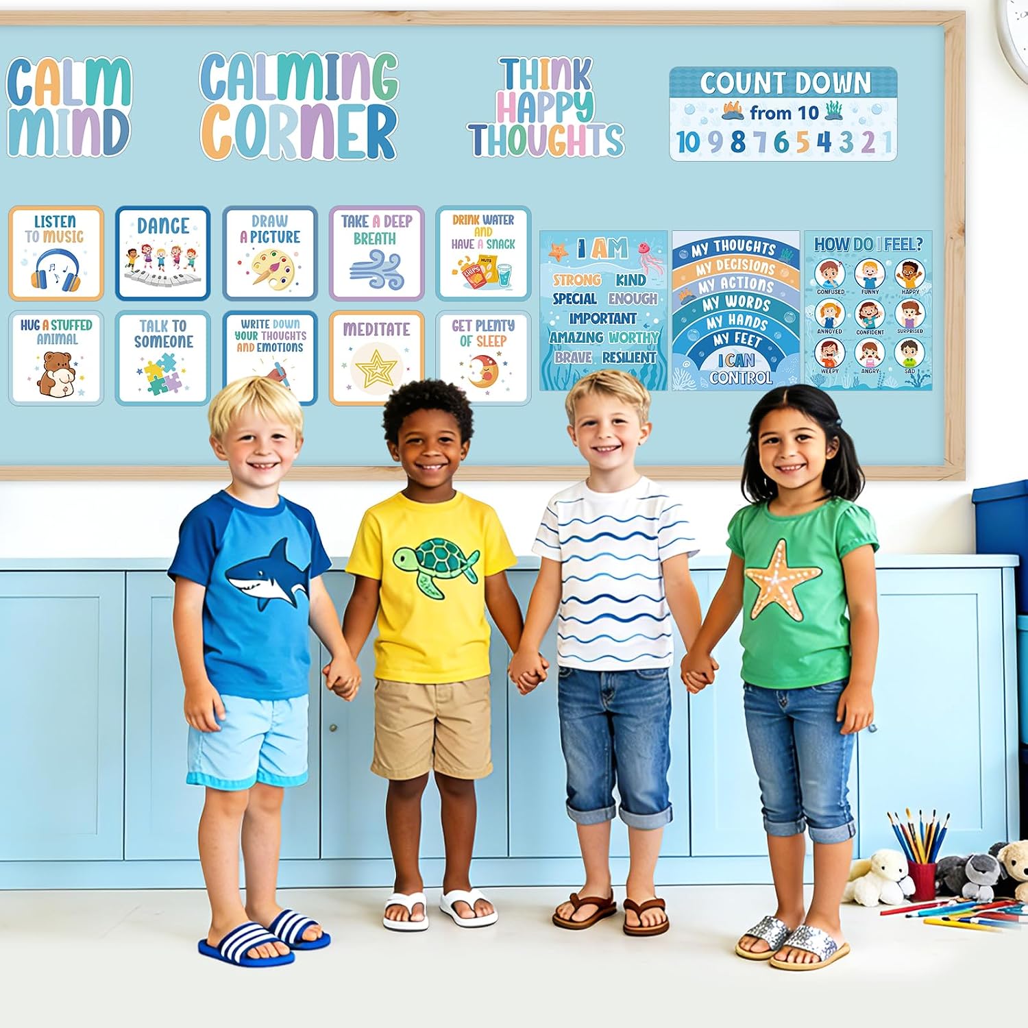 Calming Corner Bulletin Board Decorations Set for Classroom Back to School image 4
