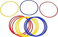 Trademark Innovations Speed & Agility Training Rings - 12 Pack 16" Rings for Footwork Drills, Soccer Football Basketball