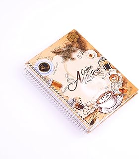 Printed Spiral Wirebound Notebook A5 Size 100 Sheets